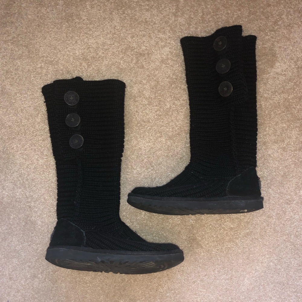 Black knitted UGGs - Picture 3 of 5